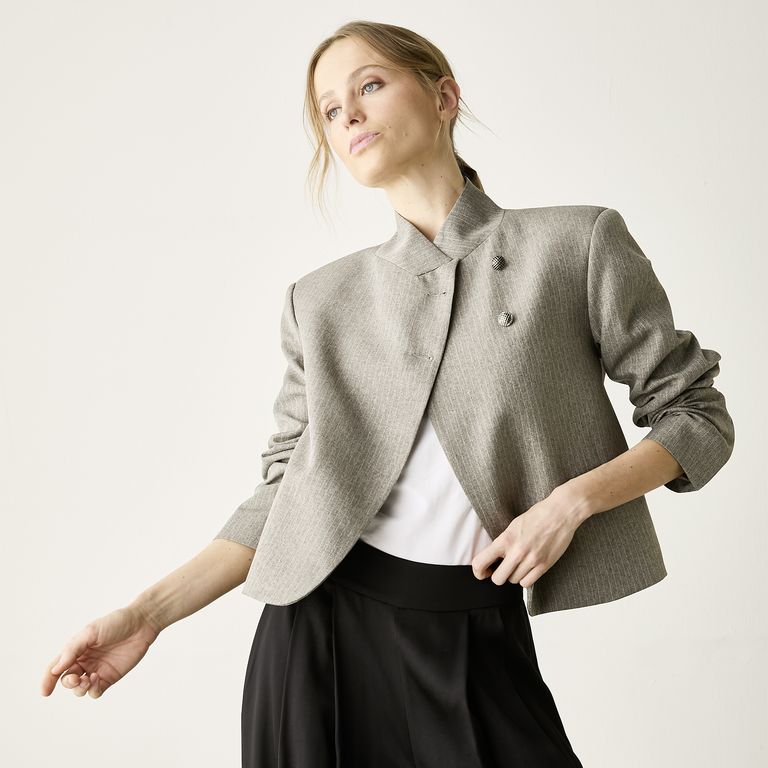 Blazer Cropped Mujer