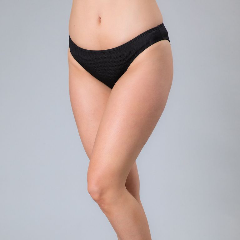 Bottom de Bikini Negro Mujer