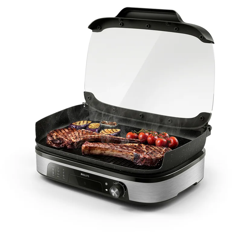 Parrilla Negra Con Tapa