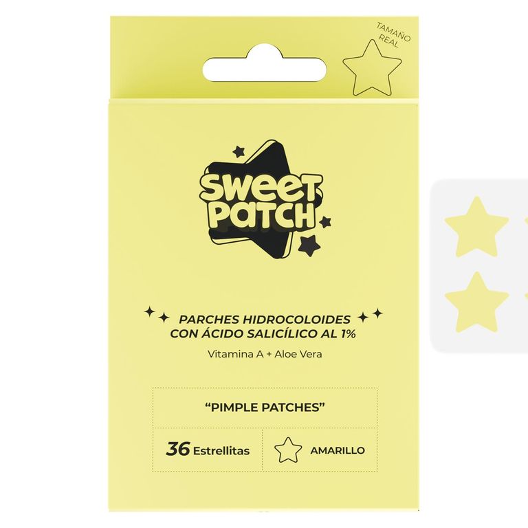 Parche Hidrocoloide Antiacne Estrellitas Amarillo