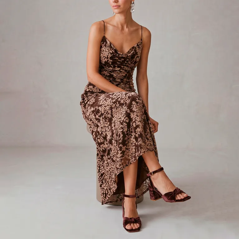 Zapato Formal Mujer Café