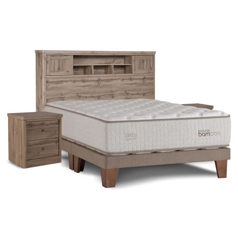 Cama Europea Naturals Bamboo 2 Plazas BD