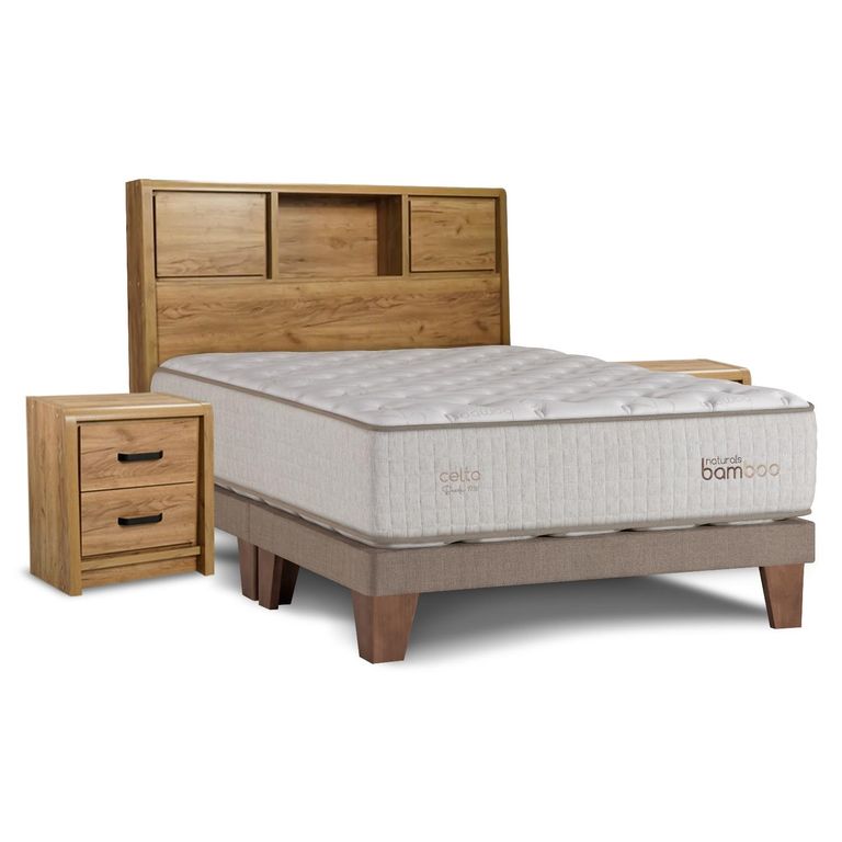 Cama Europea Naturals Bamboo 2 Plazas BD