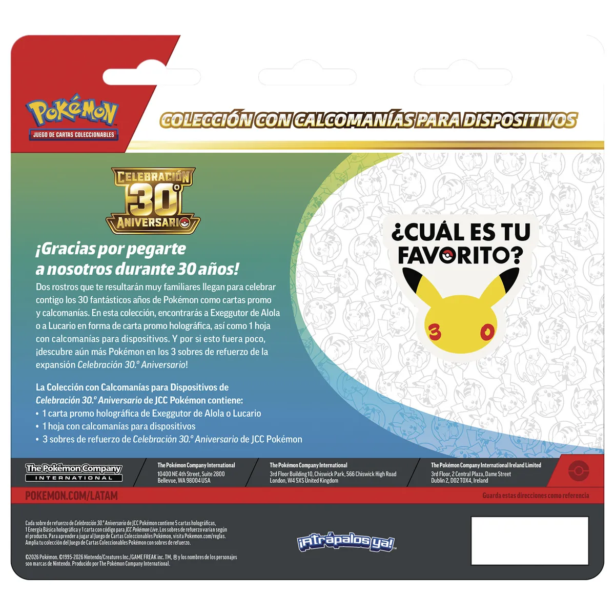 POKEMON - Caja 30 Aniversario Tech Sti Pokémon