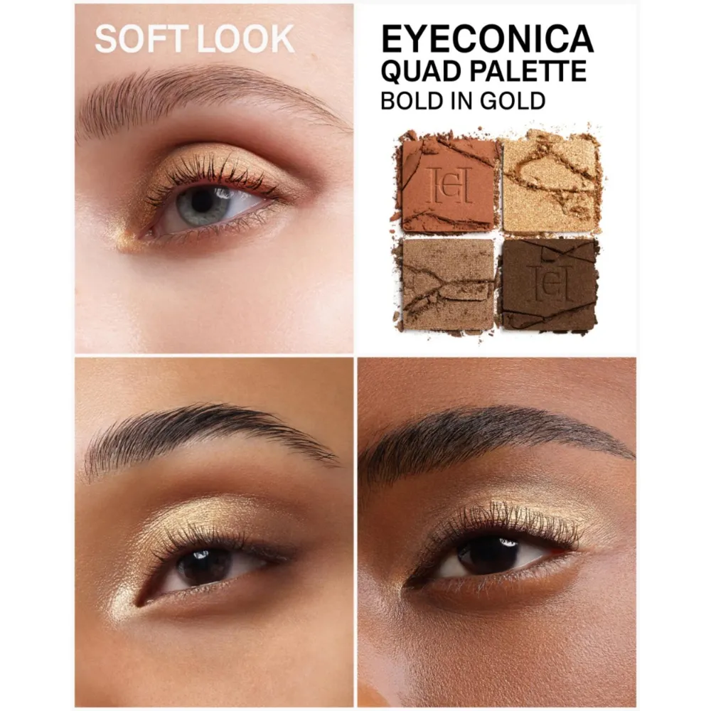 Carolina Herrera Eyeconica Quad Palette 01 Bold In Gold, foto 2