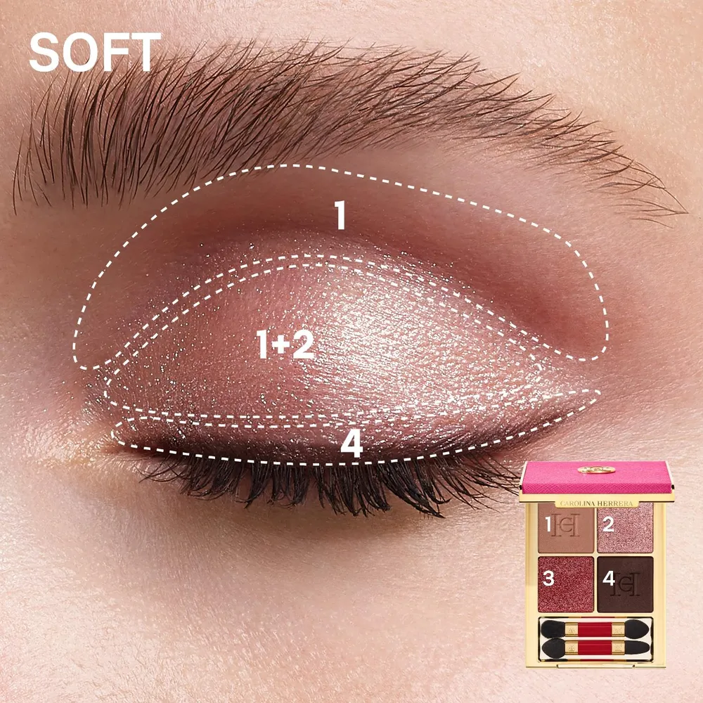 Carolina Herrera Eyeconica Quad Palette 02 Red Affair, foto 6