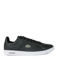 LACOSTE - Euro Base Zapatilla Urbana Hombre Cuero Negro