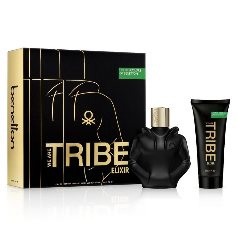 Perfume Hombre Estuche United Colors of We Are Tribe Elixir Eau de Parfum 90 ml + Gel de Baño 75 ml