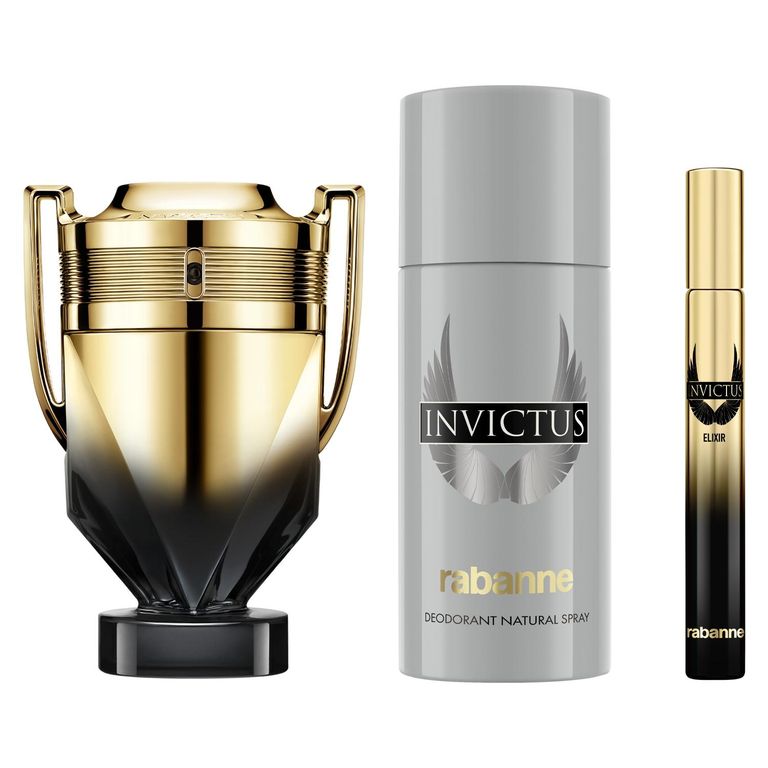 Perfume Hombre Estuche Invictus Elixir Parfum Elixir 100 ml + Desodorante 150 ml + Elixir Parfum Elixir 10 ml