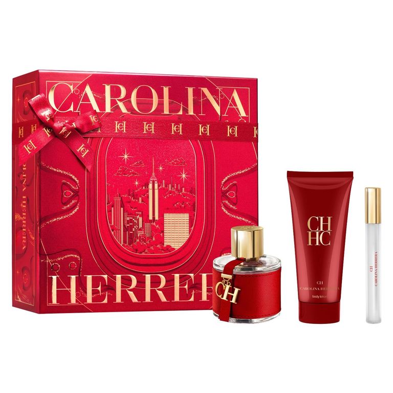 Perfume Mujer Estuche CH Eau de Toilette 100 ml + Loción Corporal 100 ml + Eau de Toilette 10 ml