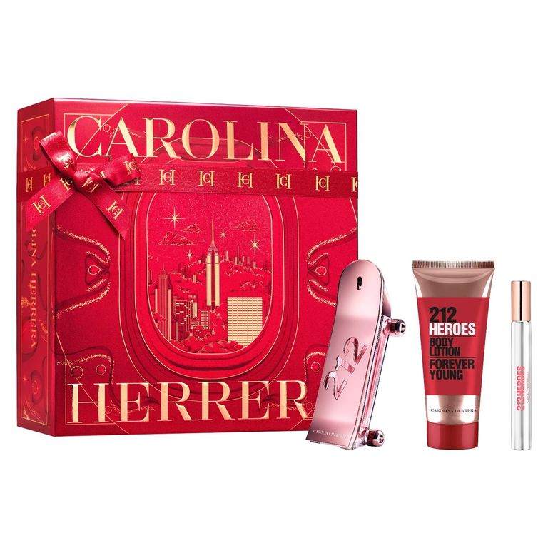 Perfume Mujer Estuche 212 Heroes Eau de Parfum For Her 80 ml + Loción Corporal For Her 100 ml + Eau de Parfum For Her 10 ml