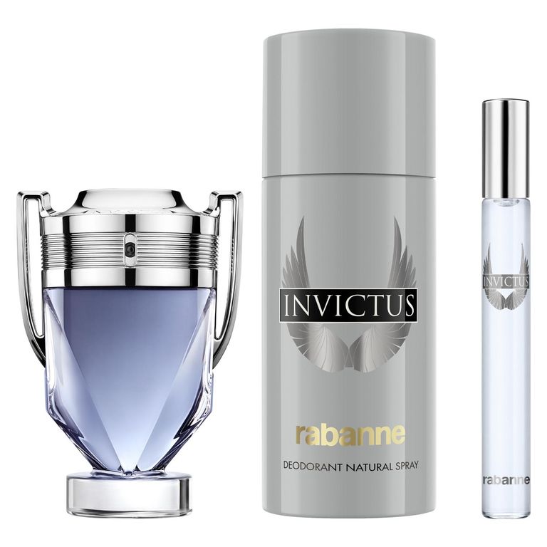Perfume Hombre Estuche Invictus Eau de Toilette 50 ml + Desodorante 150 ml + Eau de Toilette 10 ml