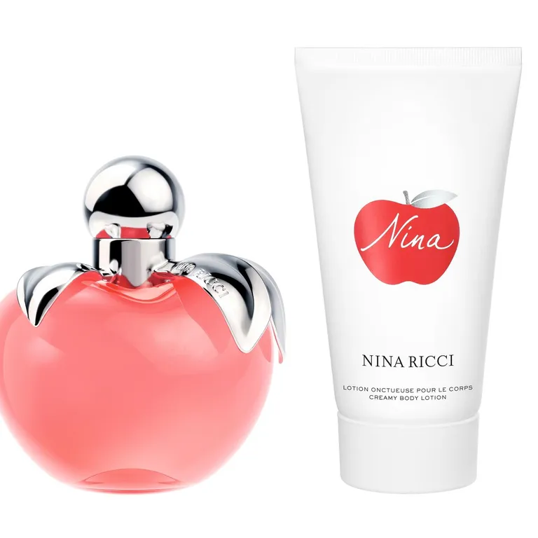 Perfume Mujer Estuche Nina Eau de Toilette Recargable 80 ml + Creamy Loción Corporal 75 ml
