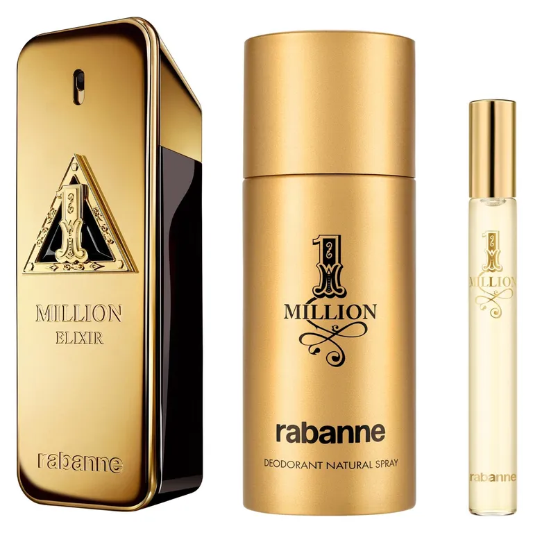 Perfume Hombre Estuche 1 Million Elixir Parfum Intense 100 ml + Desodorante 150 ml + Eau de Toilette 10 ml