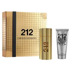 CAROLINA HERRERA - Perfume Hombre Estuche 212 Men NYC Parfum Eau de Parfum 100 ml + Balsamo After Shave 100 ml