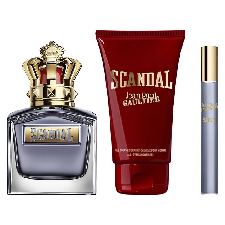 Perfume Hombre Estuche Scandal Eau de Toilette For Him 100 ml + All Over Gel de Baño 75 ml + Eau de Toilette For Him 10 ml