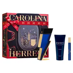 CAROLINA HERRERA - Perfume Hombre Estuche Bad Boy Cobalt Absolute Eau de Parfum Absolute 100 ml + Gel de Baño 100 ml + Absolute Eau de Parfum Absolute 10 ml