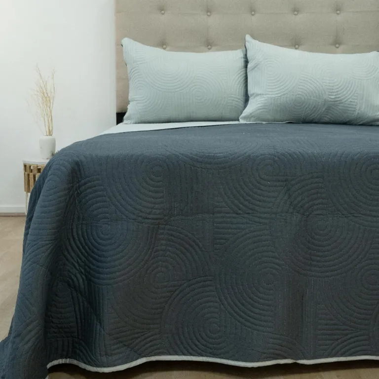 Quilt Bicolor 2 Plazas Multicolor