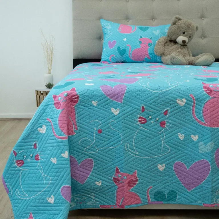 Quilt Estampado 1 Plaza Multicolor