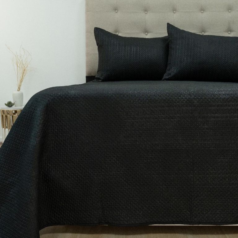 Quilt Boston 2 Plazas Negro