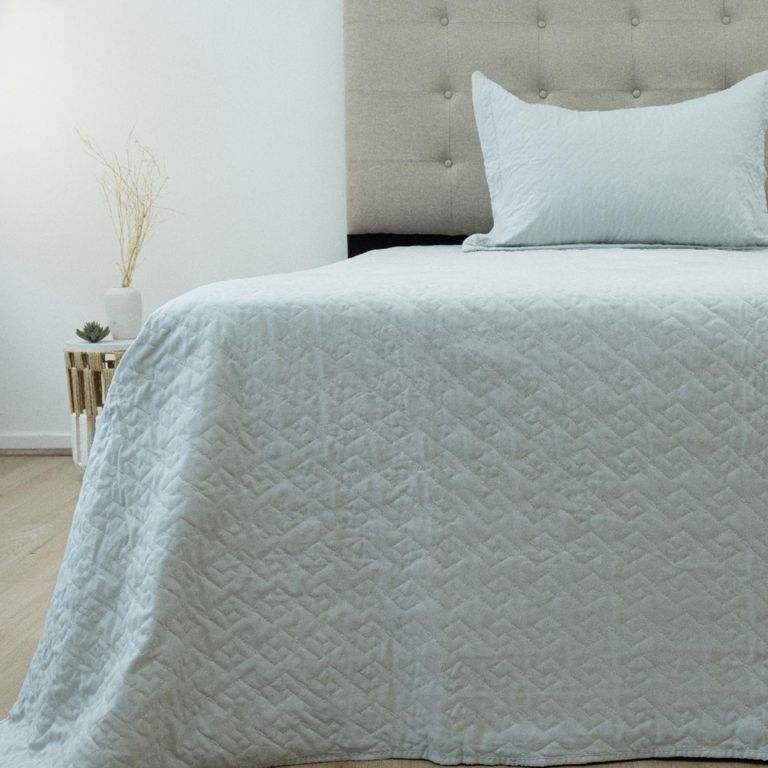 Quilt Velvety 1 Plaza Gris