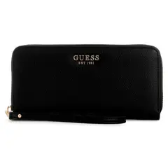 GUESS - Billetera Melody Large Zip Mujer Negro