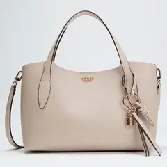 GUESS - Cartera Melody 2 en 1 Satchel Mujer Gris