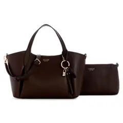GUESS - Cartera Melody 2 In 1 Satchel Mujer Café