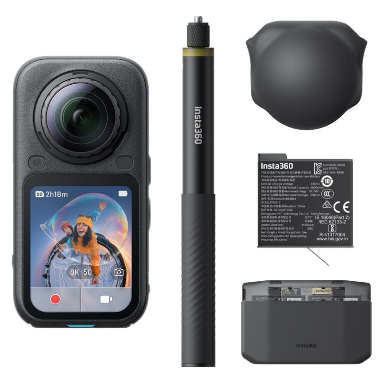 Cámara Deportiva X6 Essentials Bundle Midnight Black