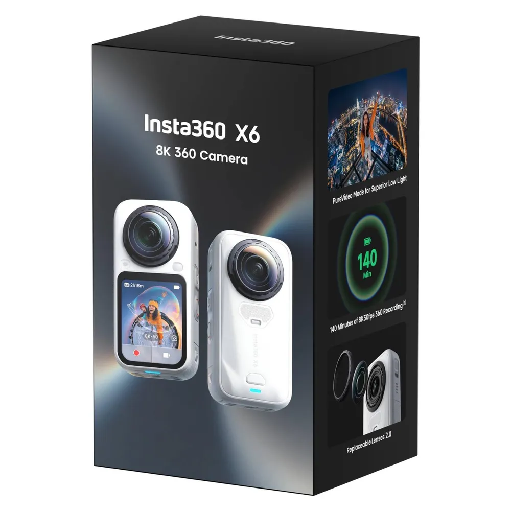 Cámara Deportiva X6 Essentials Bundle Arctic White, foto 8