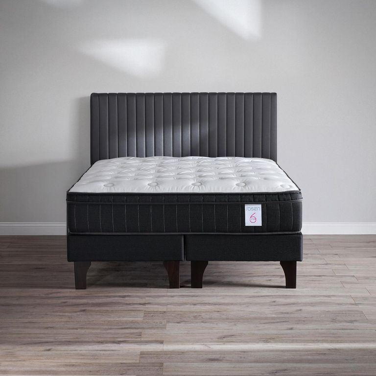 Cama Europea New Style 6 Plus King X 2.00 CM Base Dividida + Respaldo
