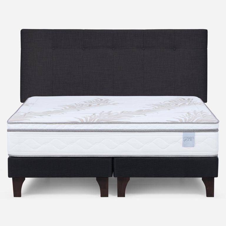 Cama Europea Neo Plus King X 2.00 CM Base Dividida + Respaldo