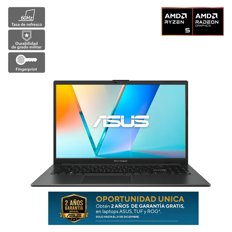 Vivobook Go 15 E1504FA-BQ5429W E1504 AMD R5 8GB 512GB SSD 15P F