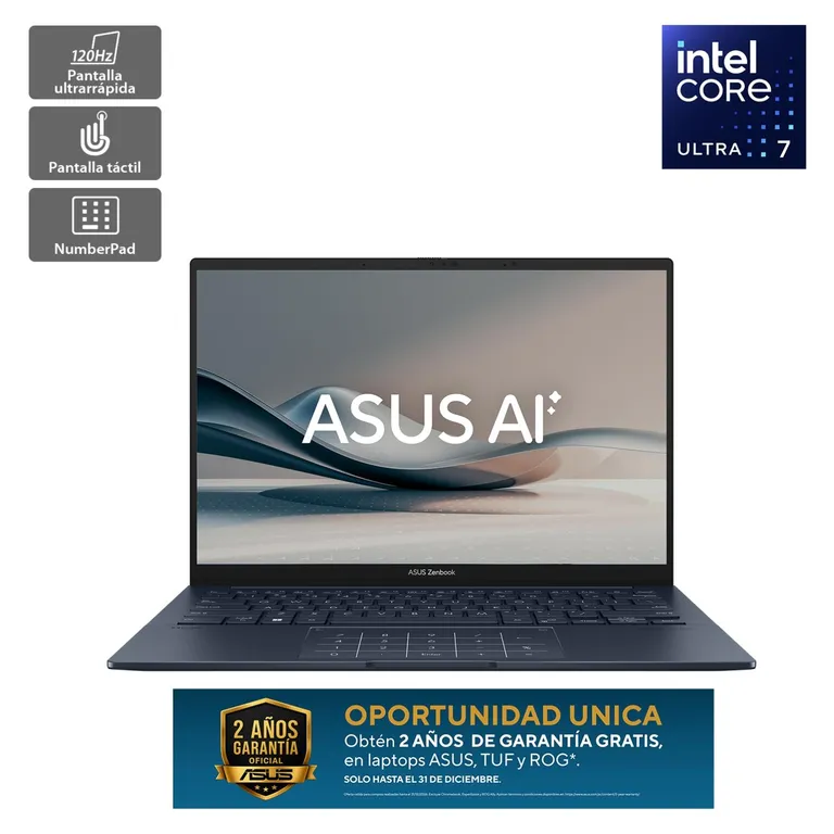 Zenbook 14 OLED UX3405CA-SU1479W Core U7 16GB 512GB SSD 14P