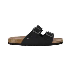 BAMERS - Sandalia Hombre Cuero Negro