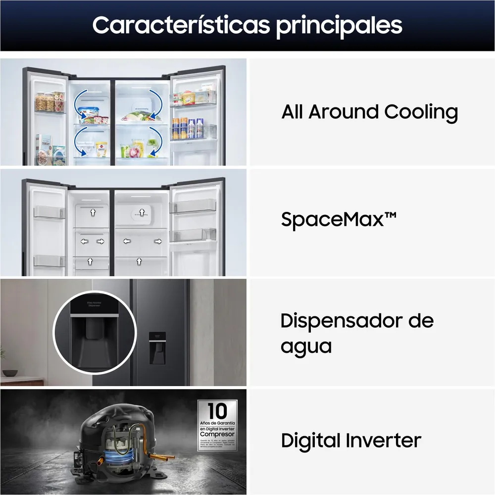 Refrigerador Side By Side 526 Litros con SpaceMax™, foto 5