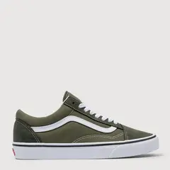 VANS - Old Skool Zapatilla Urbana Mujer Cuero Verde
