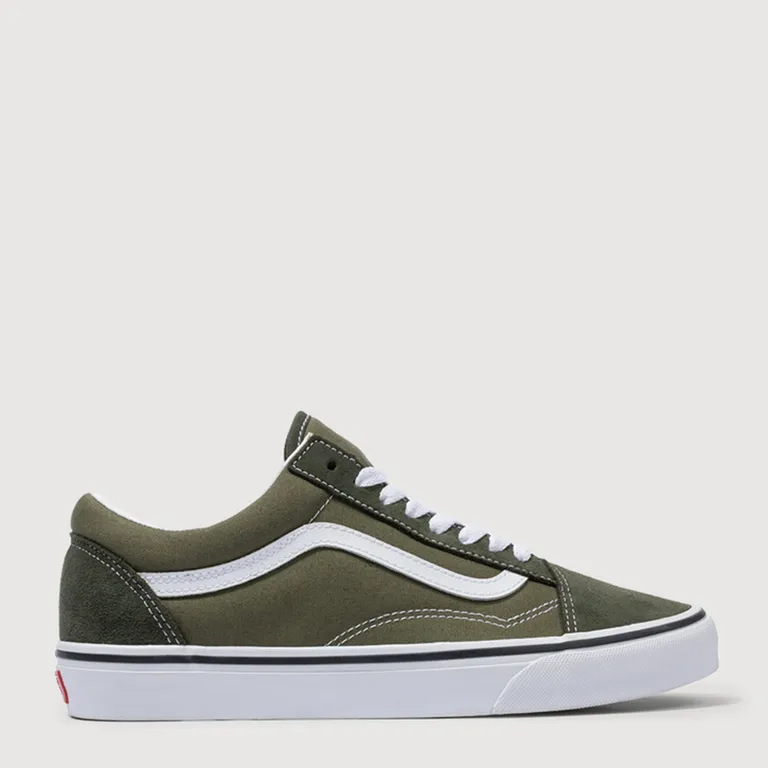 Old Skool Zapatilla Urbana Mujer Cuero Verde