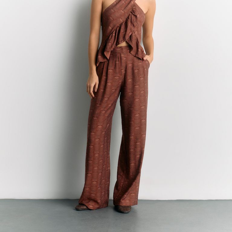 Pantalón Wide Leg Street Boho Mujer