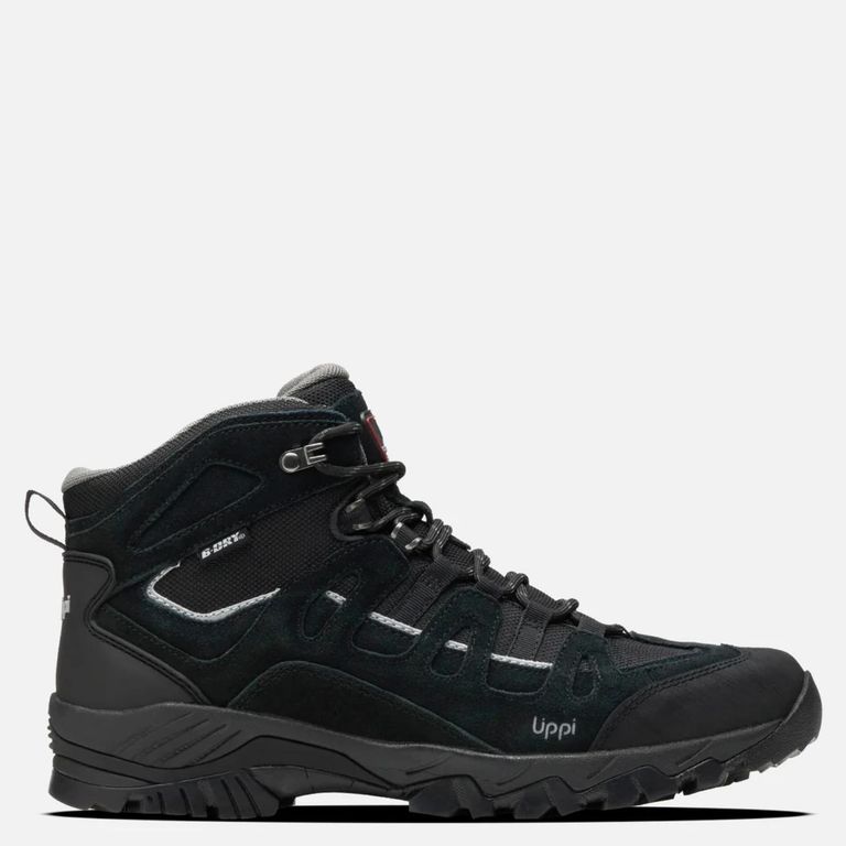 Puelo Cs Hi Zapatilla Urbana Hombre Cuero Negro