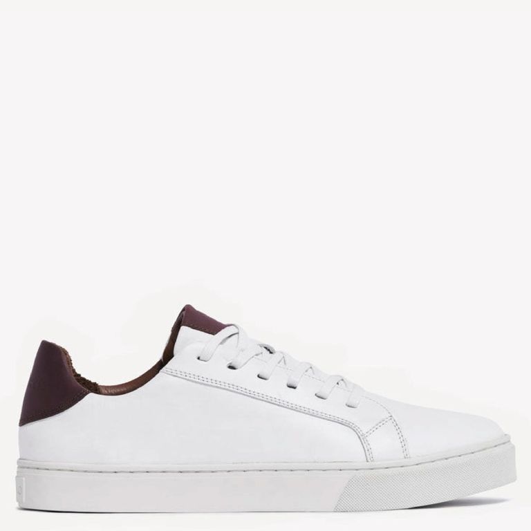 Zapato Casual Hombre Cuero Blanco