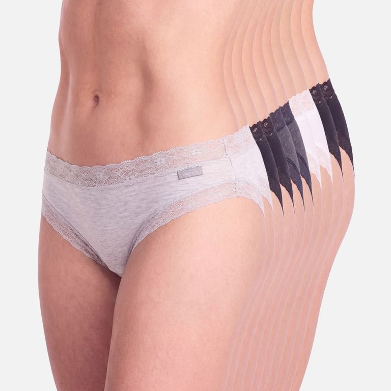 Pack De 10 Calzones Bikinis Algodón Mujer