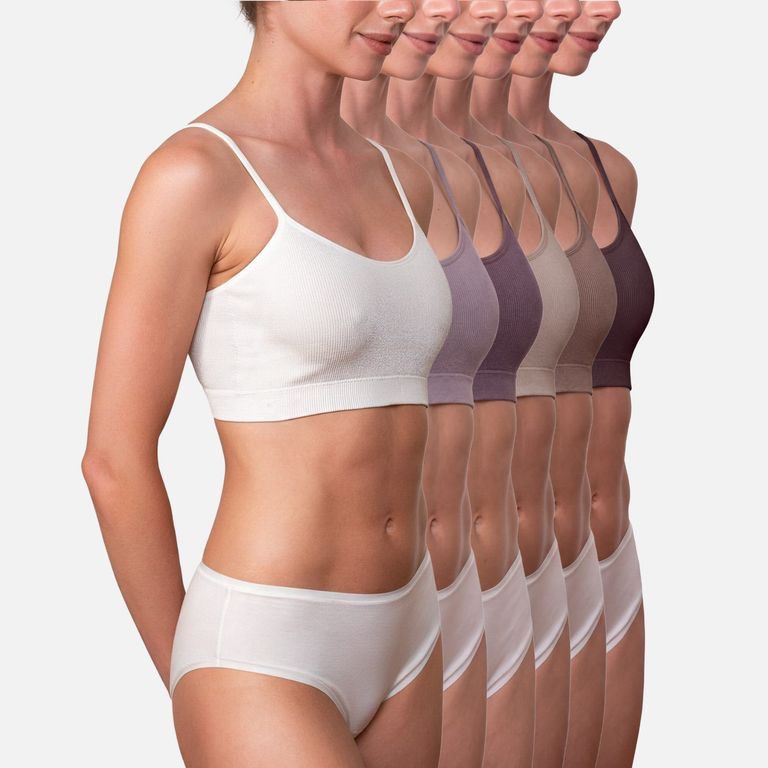 Pack De 6 Petos Algodón Mujer