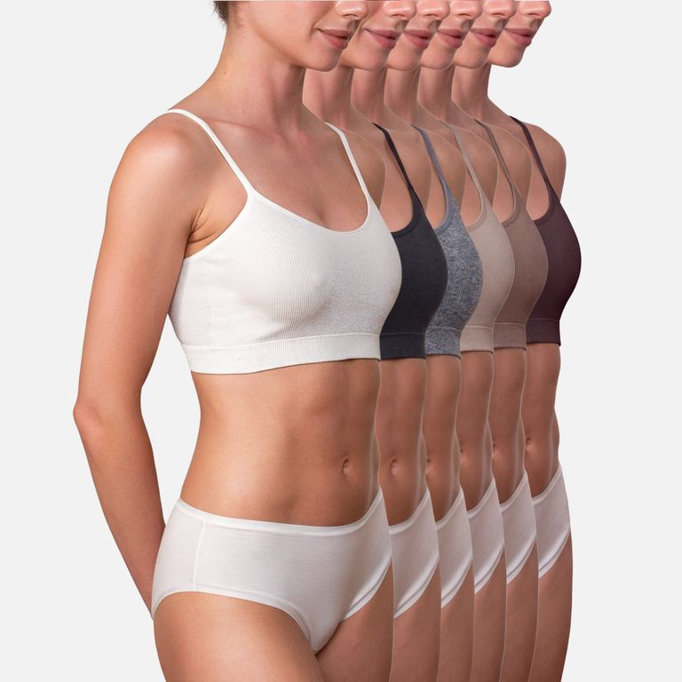 Pack De 6 Petos Algodón Mujer