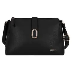 SECRET - Cartera Bandolera Sofia Sc7 Mediana Negra Mujer