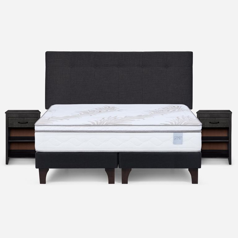 Cama Europea NeoPlus 180X200 Cm Gris