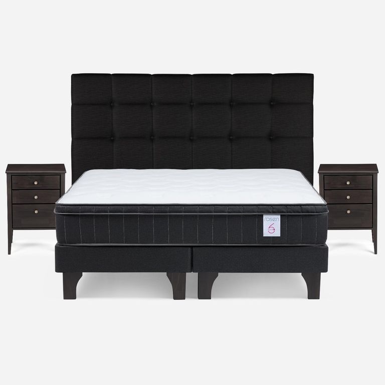 Cama Europea NS6Plus 180X200 Cm Issey Gris