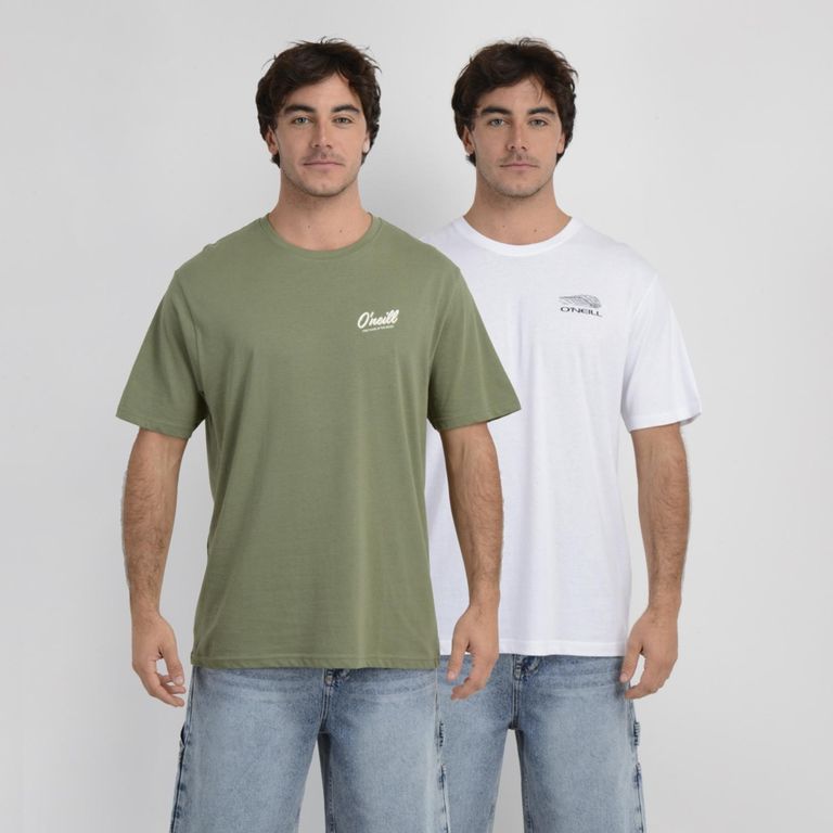 Pack De 2 Poleras Manga Corta Hombre