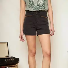 WILD LAMA - Short Nix Orgánico Denim Mujer