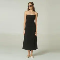LALALOU - Vestilo Strapless Midi Mujer